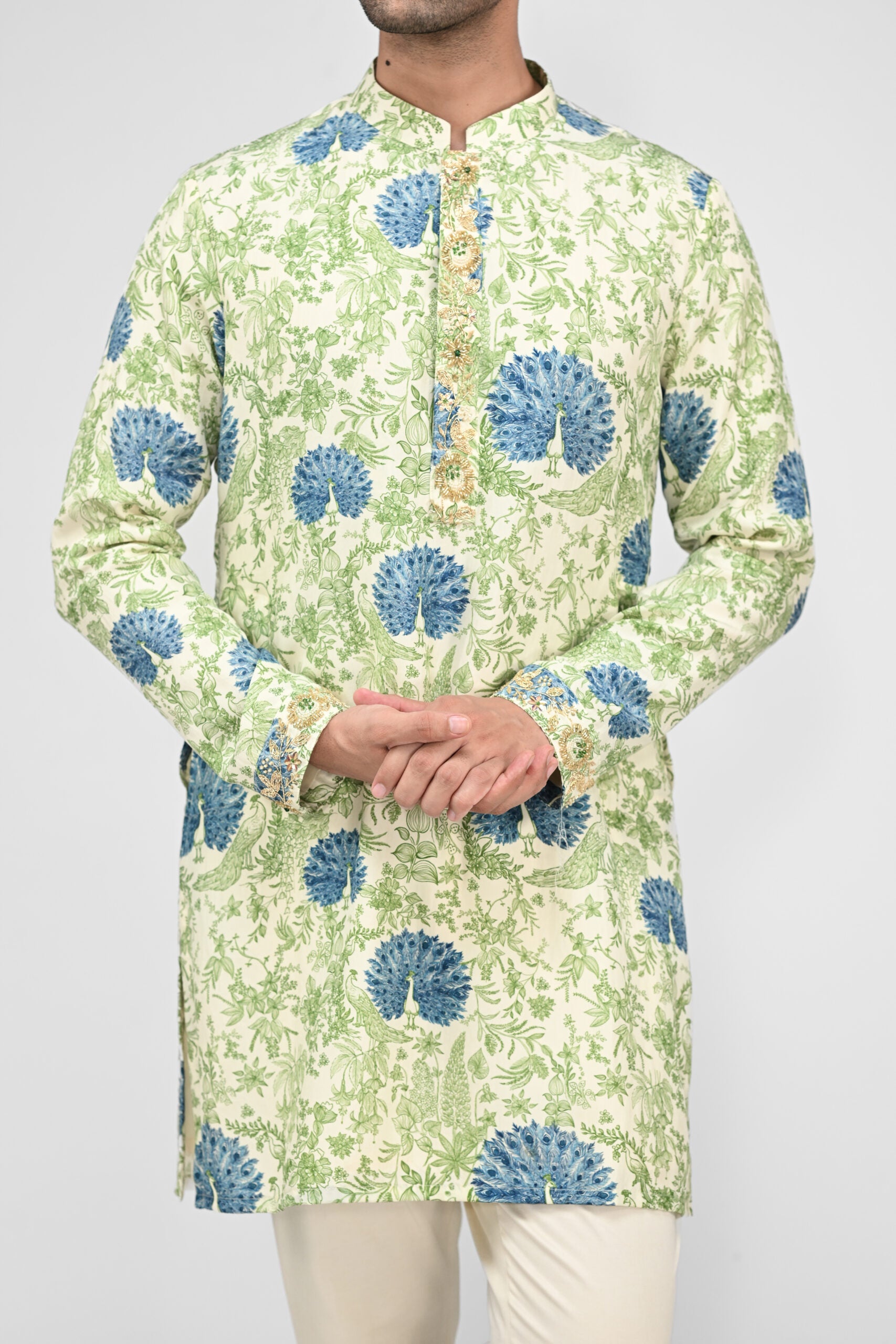 Peacock  Kurta Full Set image 1
