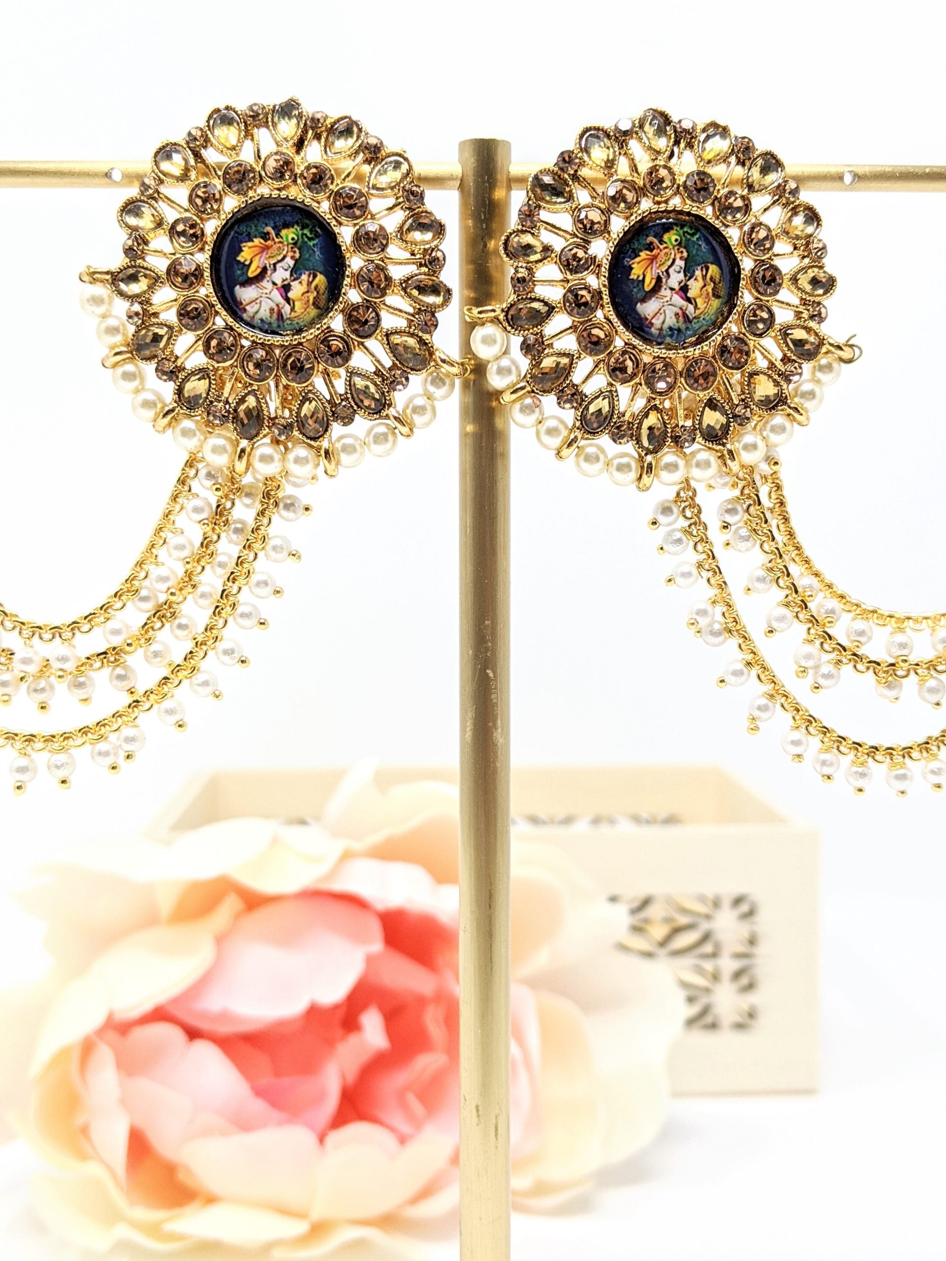 Radha Art Earrings image 2