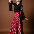 Red Black Pallazo Set image 0