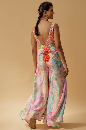 Tie-Dye Embroidered Jumpsuit image 2