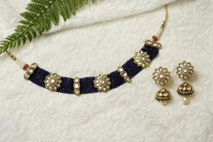 Navy Blue Choker Set image 2