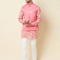 Pink Floral Kurta Set image 0