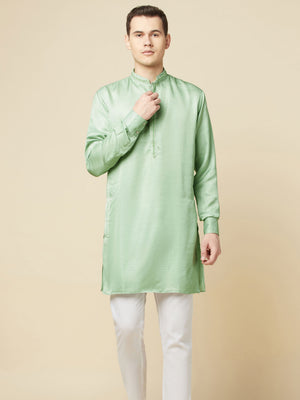 Mint Green Art Silk Kurta image 7
