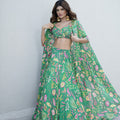Pine Green Skirt And Top Set image 0