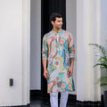 Gardenia Highlighted Kurta With Pants image 0