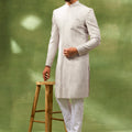 Cream Heavy Embroidered Sherwani Set image 0