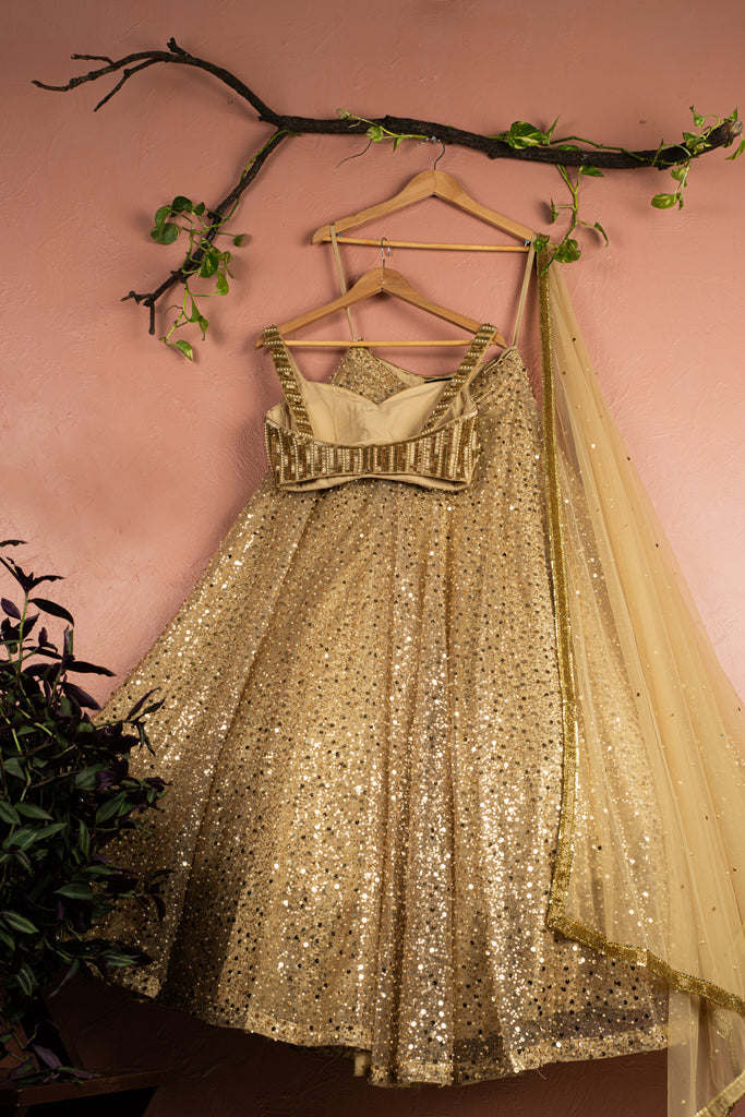 Gold Glam Lehenga Set image 3