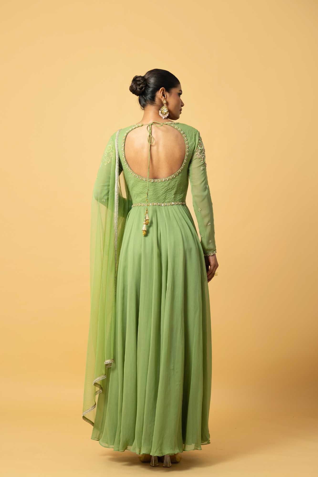 Mint green Anarkali image 1