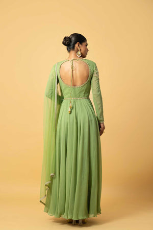 Mint green Anarkali image 1