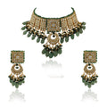 Sea Green And White Necklace Set image 0