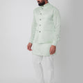 Mint Green Bundi Jacket Set image 0