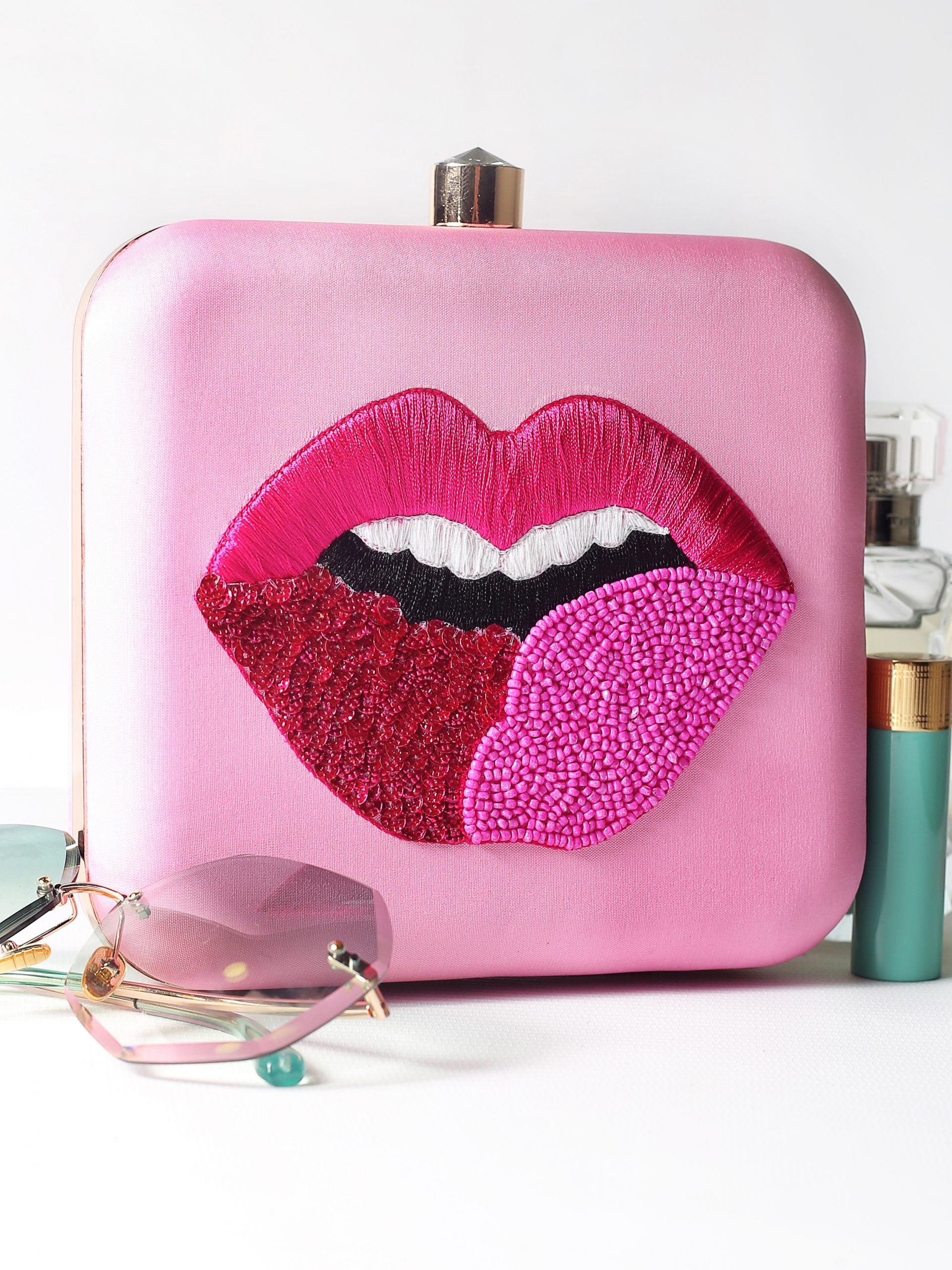 Lush Embroidered Clutch image 0