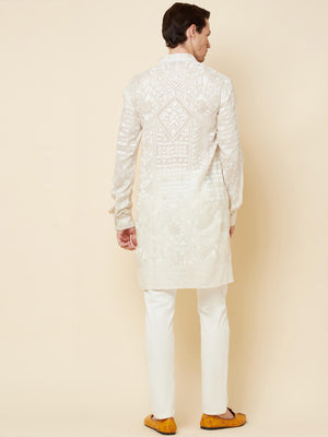 Lucknowi Kurta Set image 4