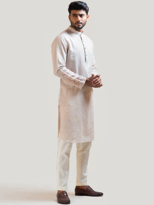 Geometric Thread Kurta Set image 2