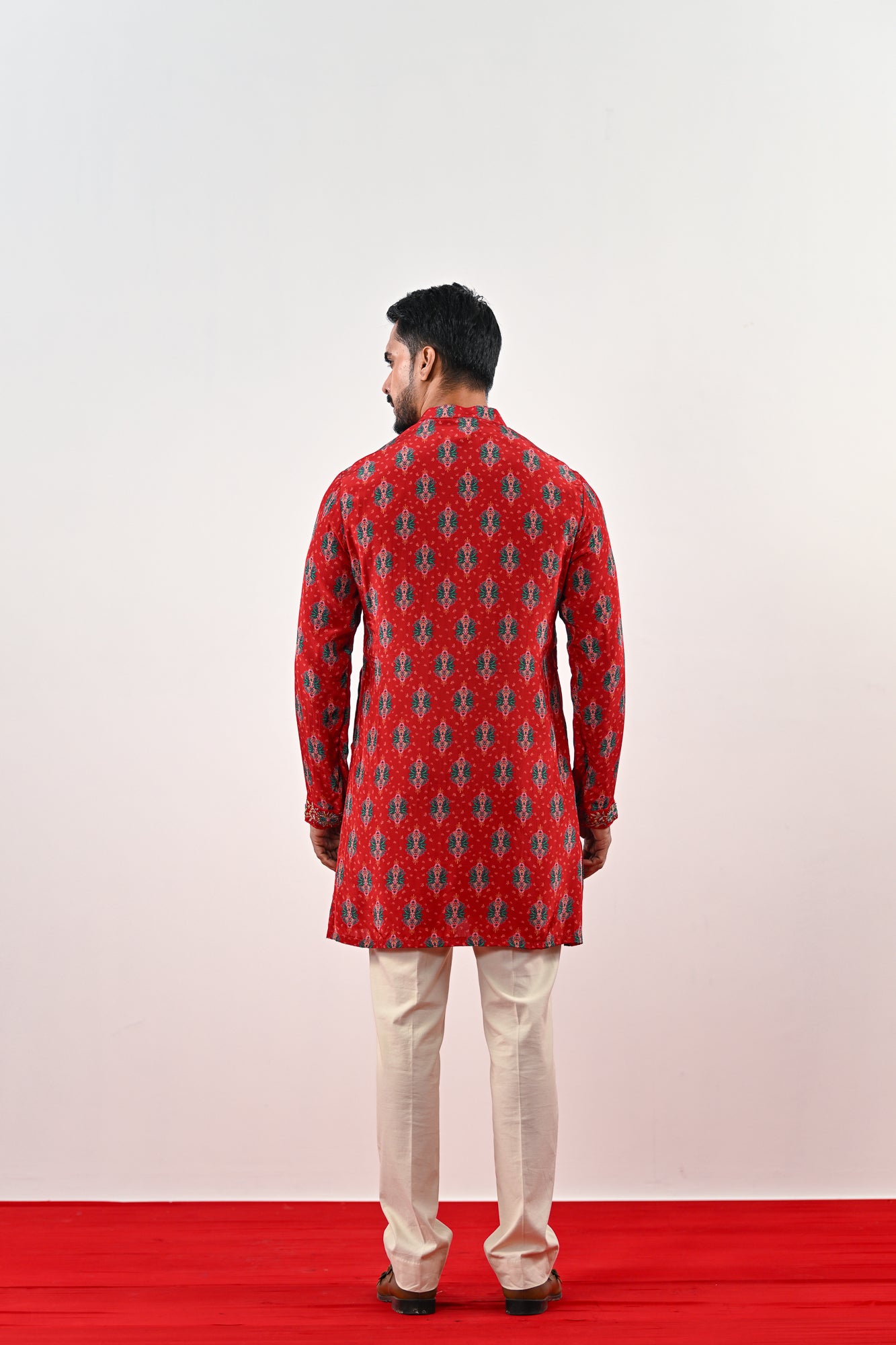 S PRINTED KURTA SET image 1