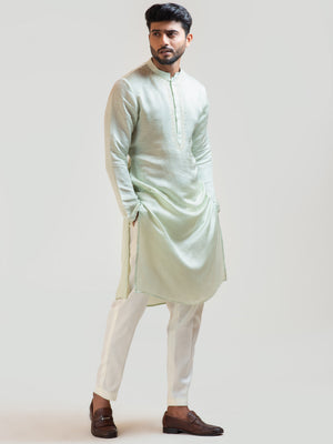 Mint Green Diya Embroidered Kurta Set image 3