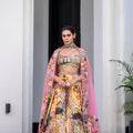 Flora Highlighted Lehenga Paidawn With Highlighted Blouse And Highlighted Applique Dupatta image 0