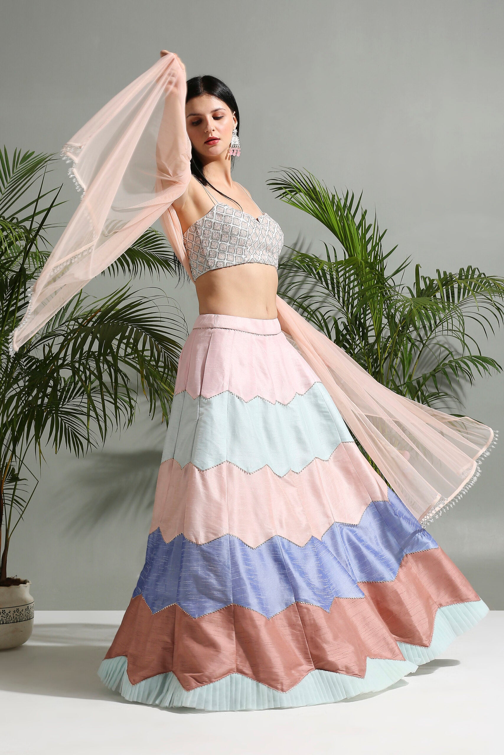 Multicolor Lehenga Set - S image
