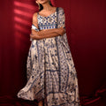 Dhoti Skirt Set In Moroccan Print image 0