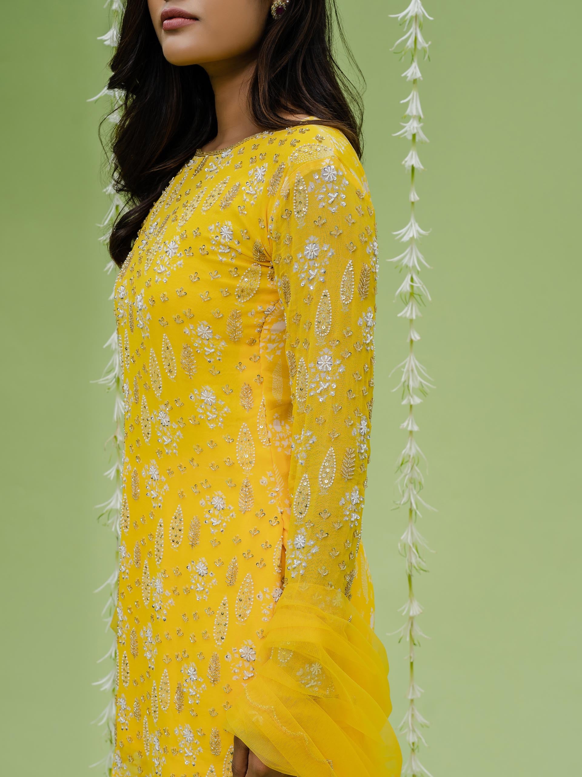 Sunshine Embroidered Sharara Set image 3