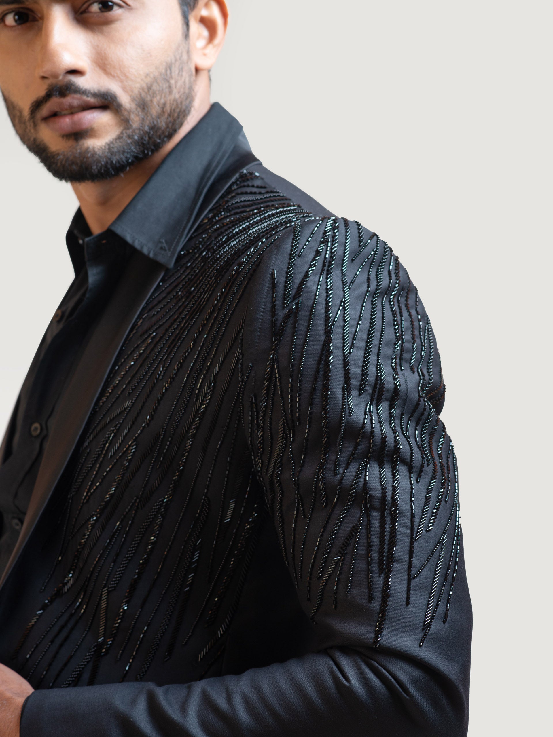 Black Rain Blazer Set image 1