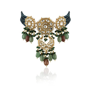 22KT Gold Plated Choker Necklace Set image 3