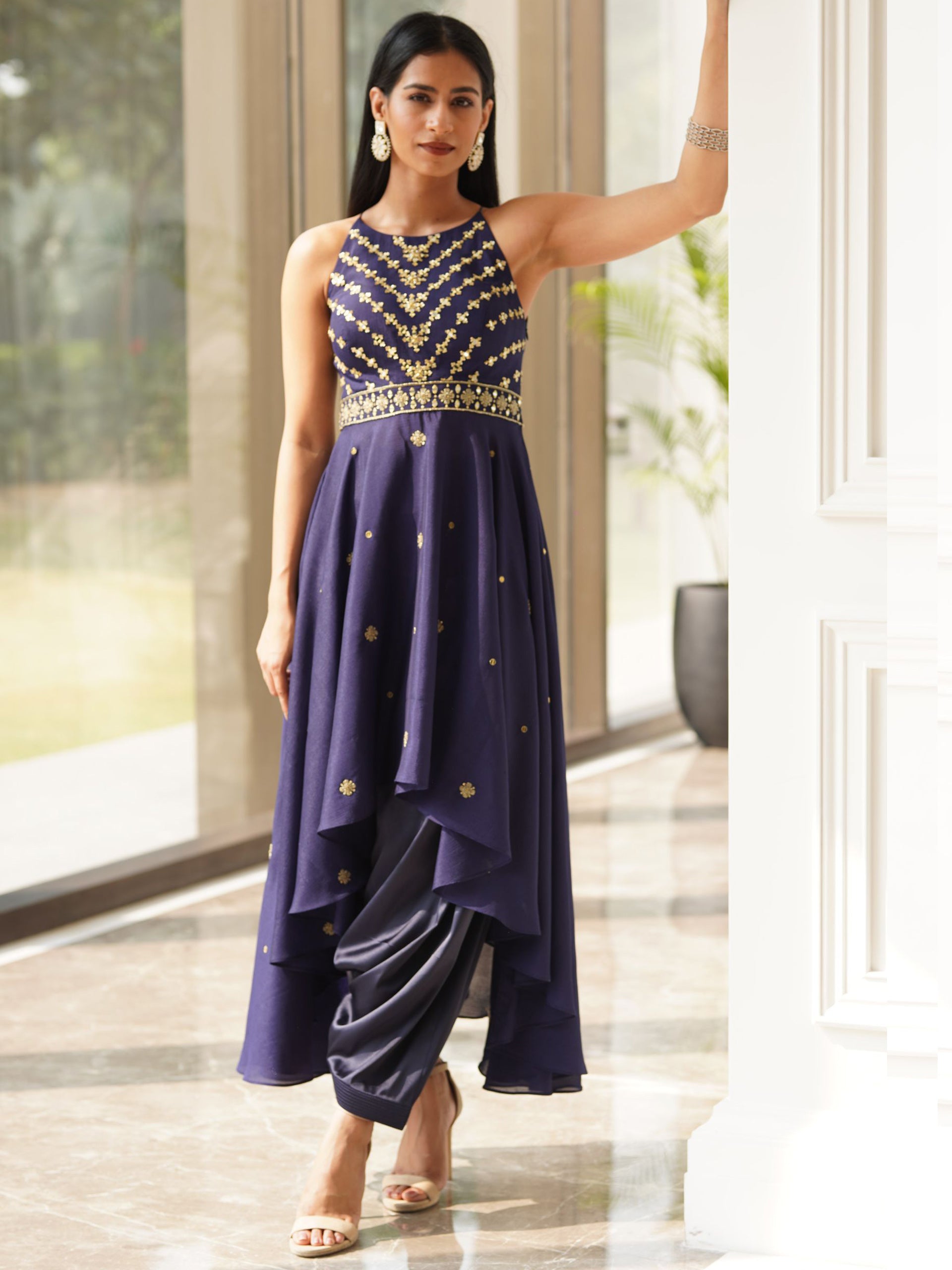 Navy Blue Isla Kurta Set - S image