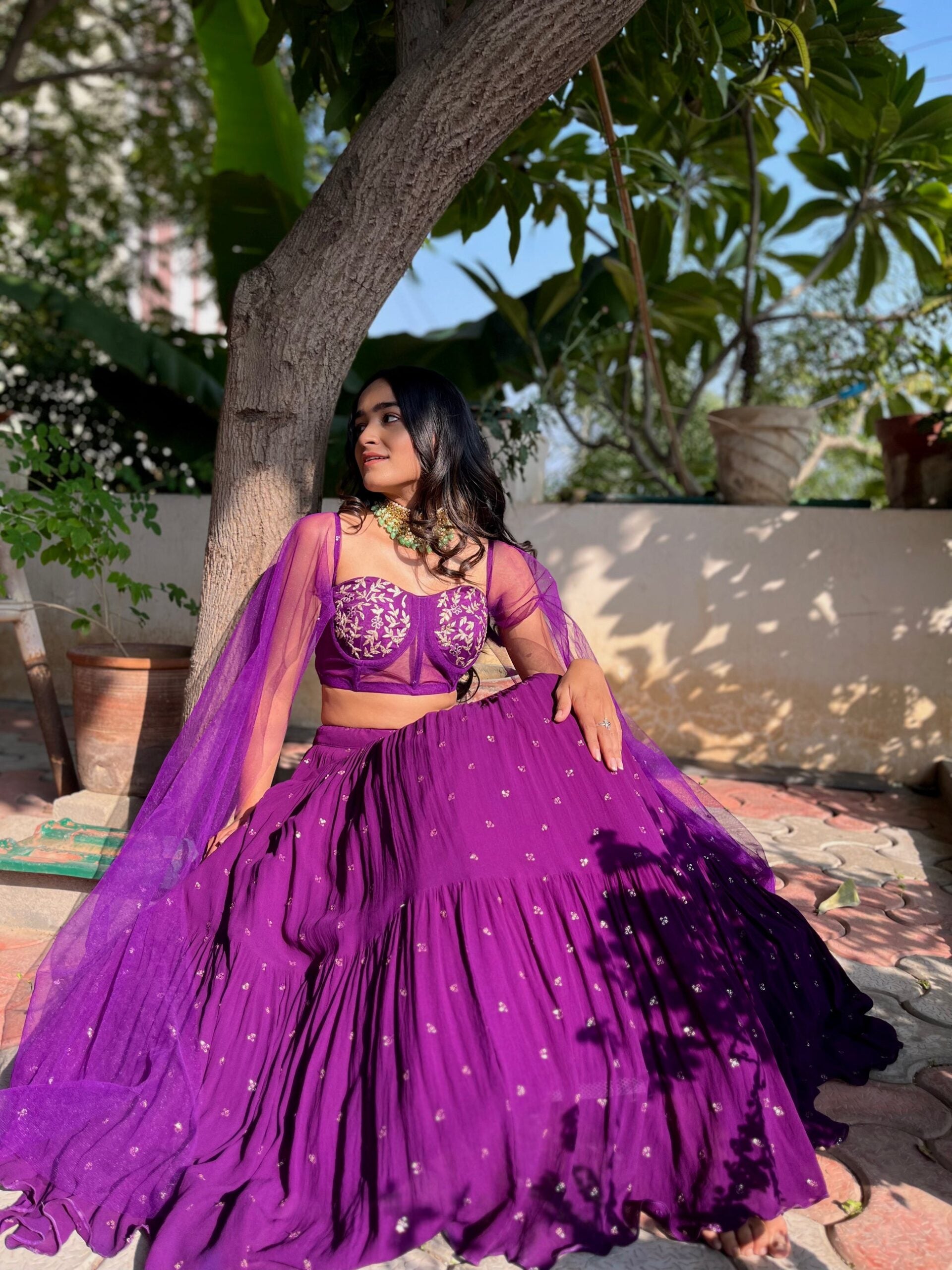 Three Tier Lehenga Set image 2