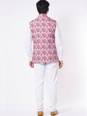 Mauve Floral Bundi Jacket image 2