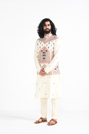 Shamlimaar Nehru with butta Kurta Set image 4