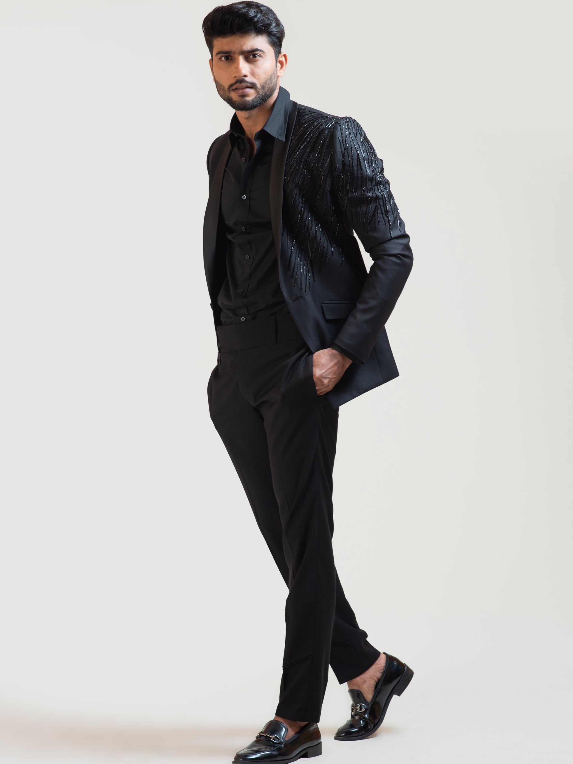 Black Rain Blazer Set image 4