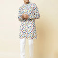 Multicolored Floral Print Kurta image 0