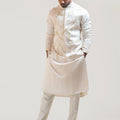 Cream Paradise Nehru Kurta Set image 0