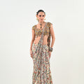 IB PRE STITCHED SAREE PAIRED WITH EMBROIDERED BLOUSE image 0