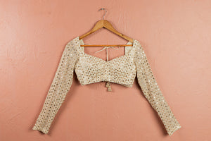 Ivory Radiant Sequin Lehenga Set image 1