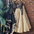 Black and Beige Sharmily Lehenga Set image 0