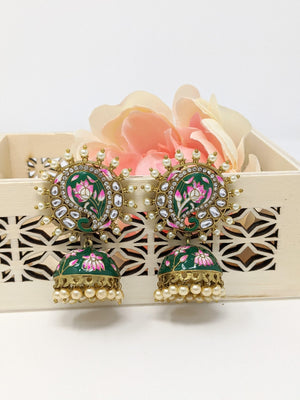 Keri Earrings - Green image