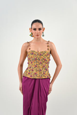 M CORSET DHOTI SET image 4