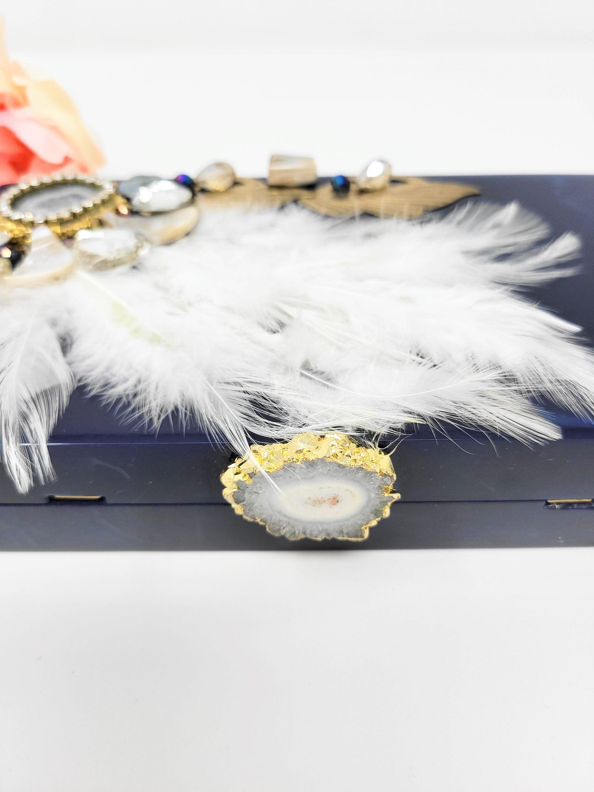 Navy Blue Resin Clutch image 2