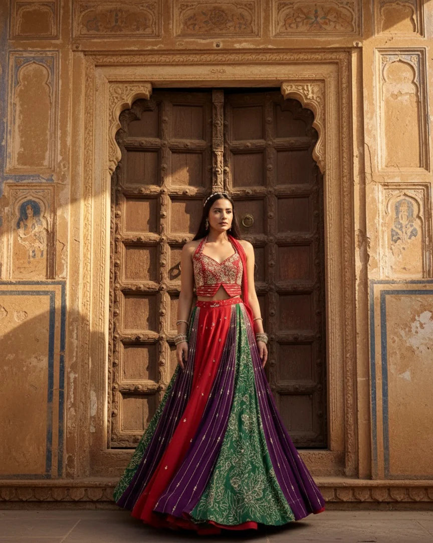 SAJ-DHAJ ke Lehenga Set