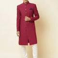 Burgundy Sherwani Set image 0