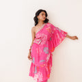 Pink One-Shoulder Co-ord Set image 0