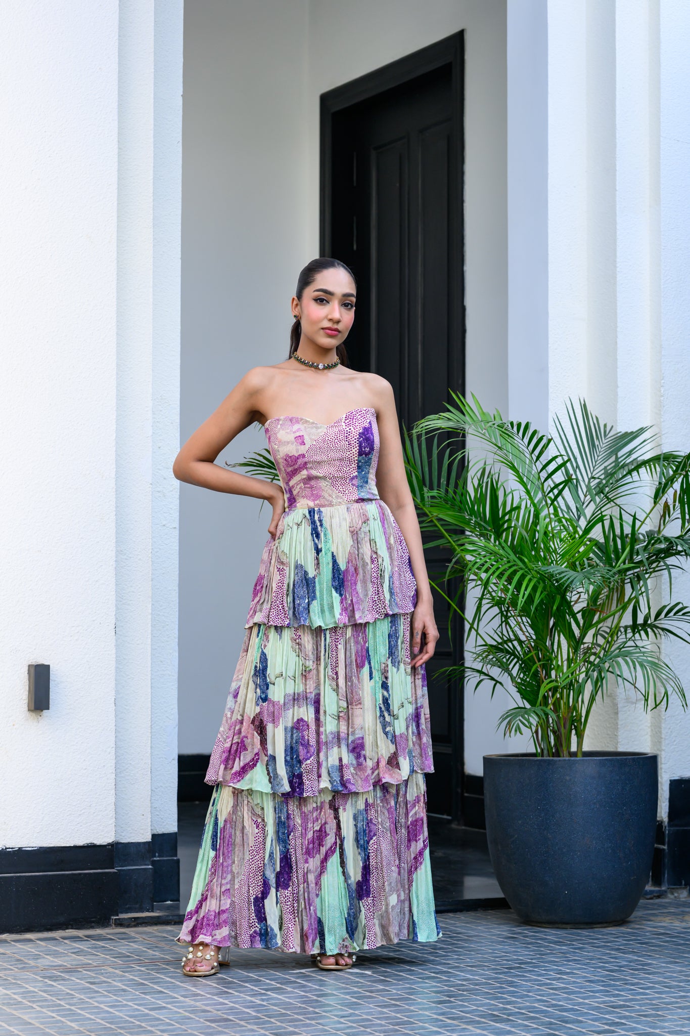 Eden 3 Tier Ruffle Dress - XL image