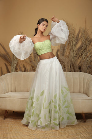 Hand Painted Skirt Set - L image