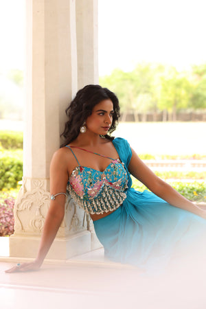 Ruffled Drape Skirt Set image 1