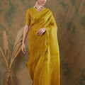 Golden Yellow Saree image 0