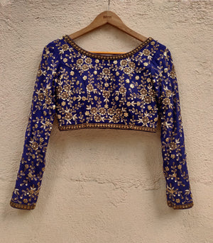 Indigo Blue Sharmily Lehenga image 4