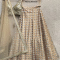 Gold Mirror Work Lehenga Set image 0