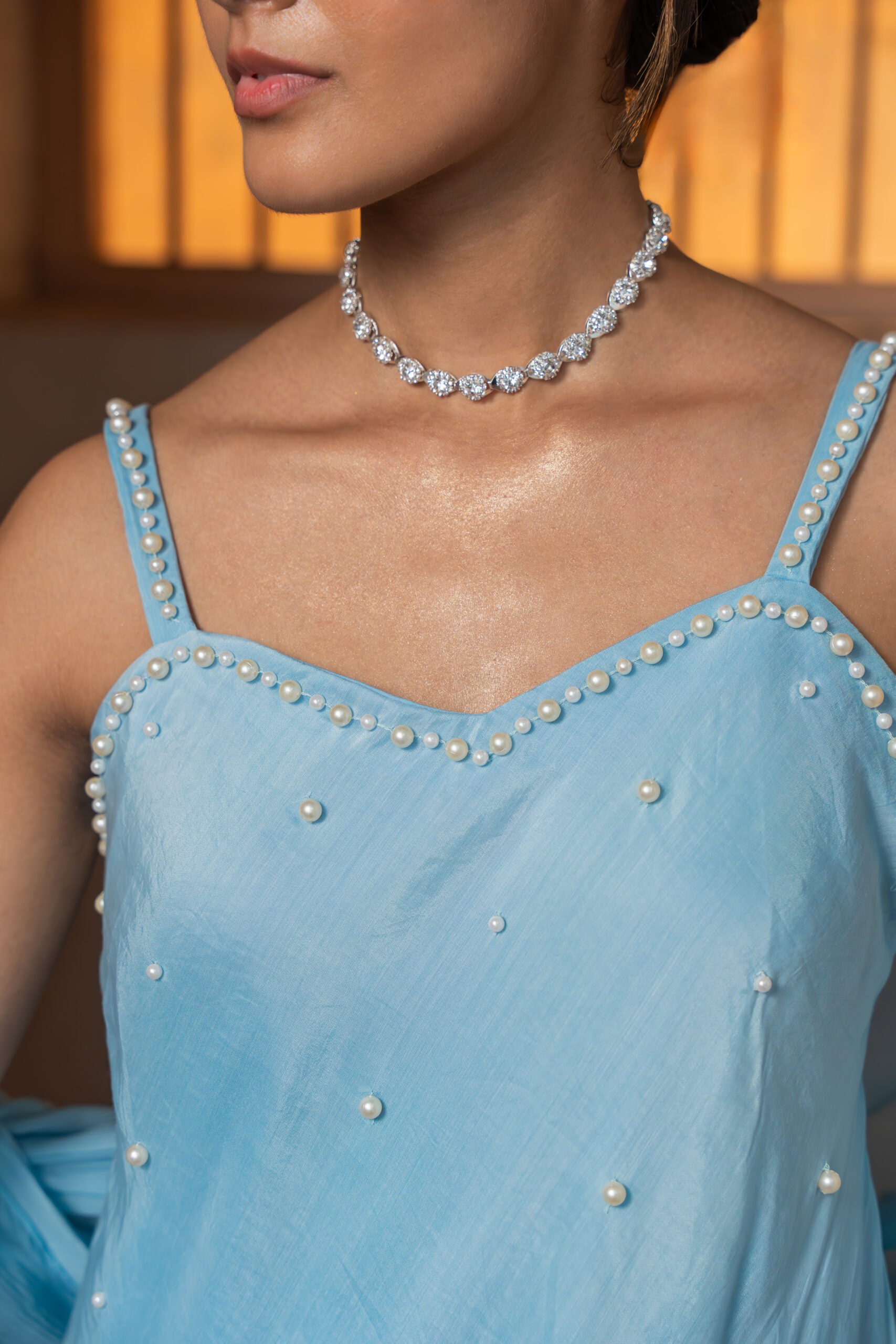 Serene Skies Sharara Set image 2