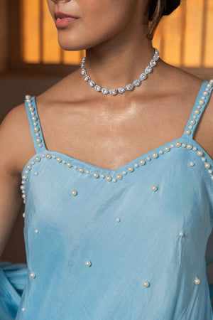 Serene Skies Sharara Set image 2